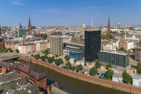 Stadtbild mit Altstadt und Neustadt, Hamburg, Deutschland - TAMF01645