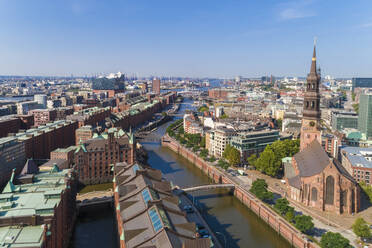 Stadtbild mit Altstadt und Neustadt, Hamburg, Deutschland - TAMF01646