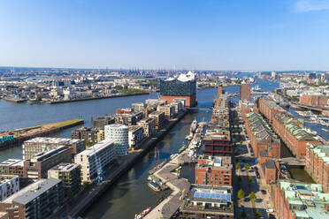 Cityscape with Hafencity, Speicherstadt and Elbphilharmonie, Hamburg, Germany - TAMF01649