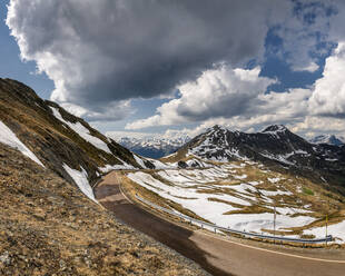 Mountain pass road at Penser Joch, Alps, Alto Adige, Italy - STSF02051