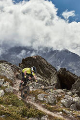 Mountainbiken, Saas-Fee, Wallis, Schweiz - CUF51773