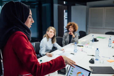 Geschäftspartner bei einer Brainstorming-Sitzung im Büro - CUF52306