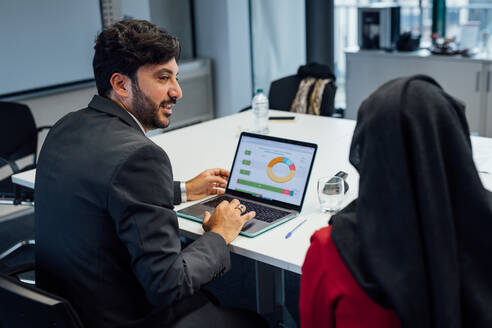 Geschäftspartner bei einer Brainstorming-Sitzung im Büro - CUF52316