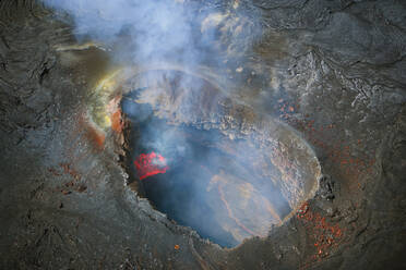 Vulkan, der Dampf ablässt, Kilauea, Hawaii, Vereinigte Staaten - BLEF07955