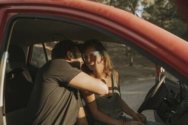 Couple on a road trip, taking a break - DMGF00057