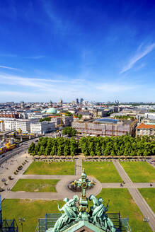 Blick auf die Stadt vom Dach des Berliner Doms, Berlin, Deutschland - PU01660