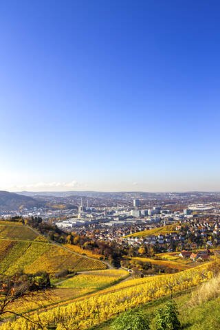 Blick über Stuttgart, Deutschland, lizenzfreies Stockfoto