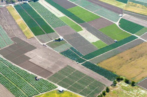 Aerial view of Spanish farmland - BLEF08772