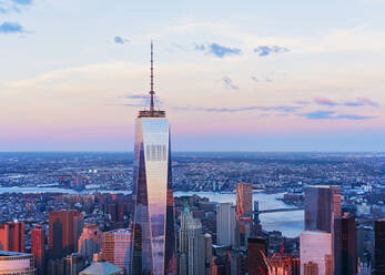 Luftaufnahme der Stadt New York, New York, Vereinigte Staaten - BLEF08887