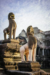 Statuen in den Ruinen von Angkor Wat, Siem Reap, Kambodscha - BLEF09049