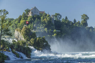 House on cliff overlooking river - BLEF09396