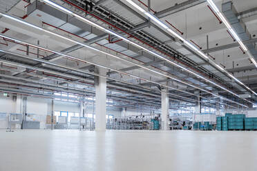 Illuminated warehouse of modern factory, Stuttgart, Germany - DIGF07164