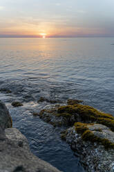 Spain, Costa Brava, Sunrise above sea - AFVF03571