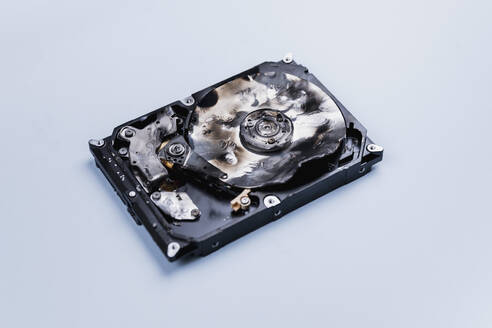 Burned external hard disk drive - FSIF03975