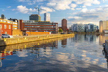 View of canal by Oeresund in city against sky - TAMF01802