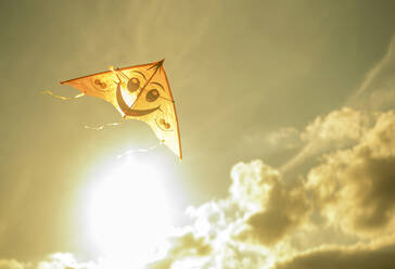 Kite flying in sunny sky - BLEF11064