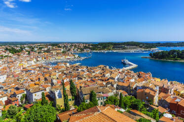 Blick von der Kirche der Heiligen Euphemia auf Rovinj, Halbinsel Istrien, Kroatien, Europa - THAF02572