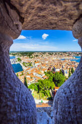 Blick von der Kirche der Heiligen Euphemia auf Rovinj, Halbinsel Istrien, Kroatien, Europa - THAF02577