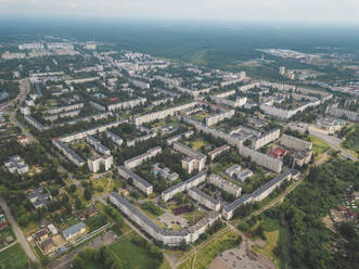 Aerialview of Tikhvin town,Leningradskaya region, Russia - KNTF02919