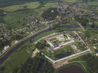 Tikhvin Assumption Monastery, River Tikhvinka,Leningradskaya region, Russia - KNTF02922