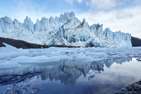 Front of Perito Moreno Glacier, Canal de los Tempanos, Los Glaciares National Park, Patagonia, Argentina - CVF01315