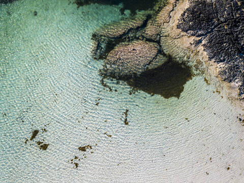 Fuerteventura aerial with drone, lizenzfreies Stockfoto