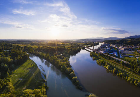 Mündung der Isar in die Donau bei Deggenau, Niederbayern, Deutschland - SIEF08811