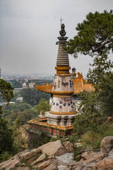 Tempeltürme der Verbotenen Stadt, Peking, China - BLEF11975