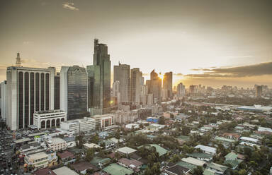 Luftaufnahme des Stadtbilds von Manila, Manila, Philippinen - BLEF12007