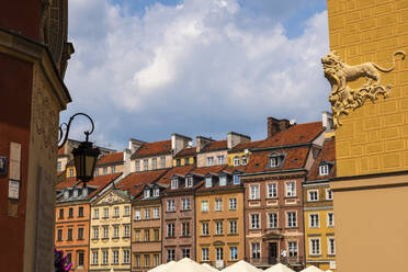 Historische Bürgerhäuser in der Altstadt, Warschau, Polen - ABOF00437