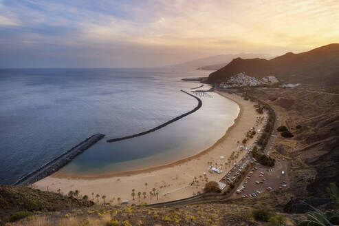 Sunset at Playa de Las Teresitas, Tenerife, Spain - DHCF00196