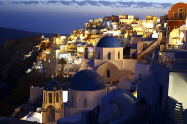 Panoramablick auf Oia, Santorin, Griechenland - DSGF01857