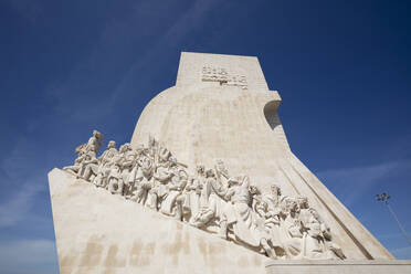 Low angle view of Monument to the Discoveries at Lisbon, Portugal - WIF03970