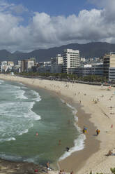 Aerial view of Rio de Janeiro beach, Rio de Janeiro, Brazil - BLEF12736