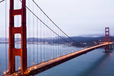 Golden Gate Bridge over San Francisco Bay, California, United States - BLEF12768