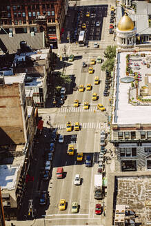 Luftaufnahme der New Yorker Straße, New York, Vereinigte Staaten - BLEF12876