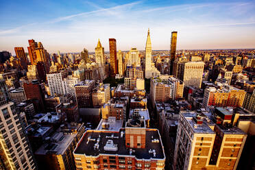 Aerial view of New York cityscape, New York, United States - BLEF12900