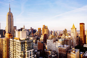 Aerial view of New York cityscape, New York, United States - BLEF12901