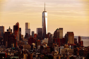 Luftaufnahme der Stadt New York, New York, Vereinigte Staaten - BLEF12905