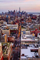 Luftaufnahme der Stadt New York, New York, Vereinigte Staaten - BLEF12909