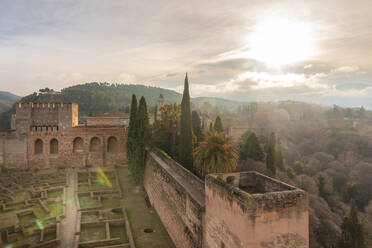 Ruinen der Alcazaba in der Alhambra, Granada, Spanien - TAMF01887