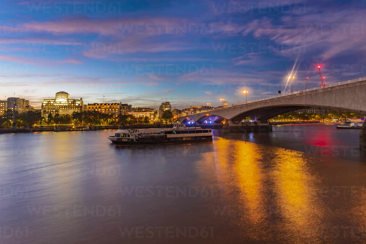 Waterloo Bridge, London, at Dusk