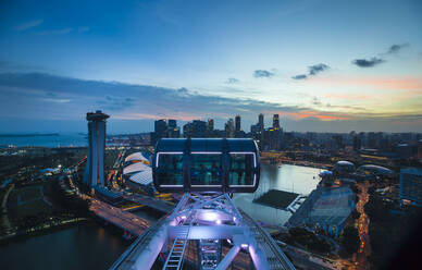 Skyline from Singapore Flyer Ferris Wheel, Singapore - HSIF00745