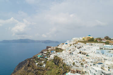 Panoramablick auf Santorin und die umliegenden Inseln, Griechenland. - AAEF00151