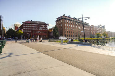 Kaptenbron (Kapitänsbrücke) in der Nähe von Raoul Wallenbergs Park und den Sodra Forstadskanalen, Malmö, Skane, Schweden, Skandinavien, Europa - RHPLF00154