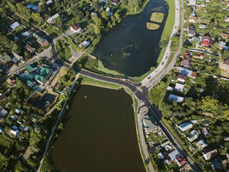 Luftaufnahme der Stadt Sergiev Posad, Moskau, Russland - KNTF03018