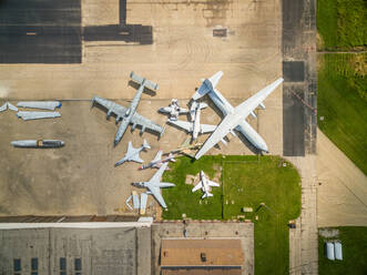 Luftaufnahme des Museums des Rantoul National Aviation Center, USA, von oben. - AAEF01201