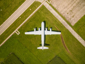 Luftaufnahme des Museums des Rantoul National Aviation Center, USA, von oben. - AAEF01202