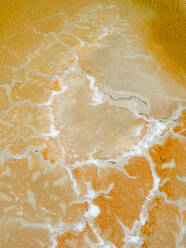 Aerial view of texture background created by saline industry, Brazil. - AAEF01383