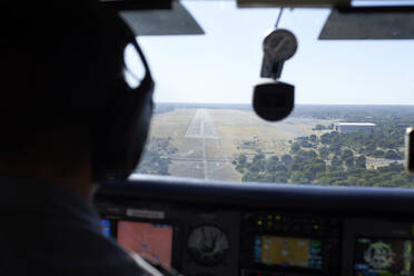 Flugzeug über dem Okavango-Delta, Botswana. - VEGF00497